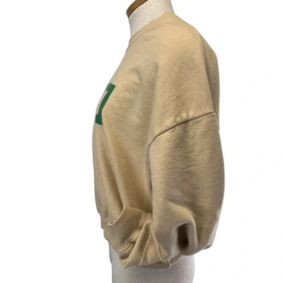 Claire V Le Drop Sweatshirt Women Large in Oat Soft Yellow - Picture 3 of 10